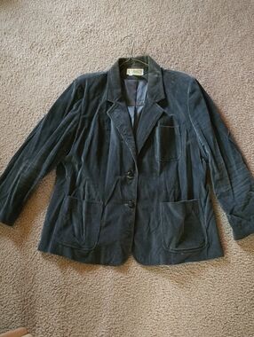 Vintage Gray Corduroy Blazer jacket